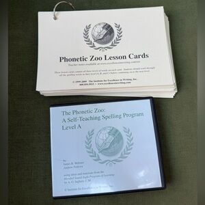 IEW Phonetic Zoo Lesson Cards and CD Set for Level A